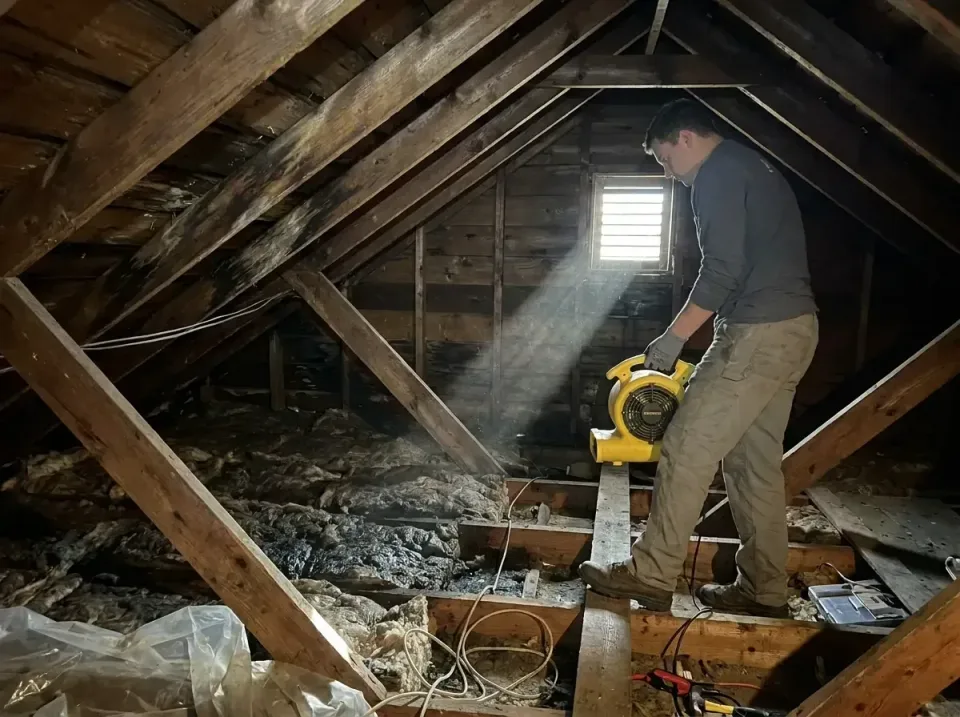 attic-water-damage-drying-proc-007 — frequently asked questions, Emergency Water Extraction & 24/7 Flood Response in Hayfork…